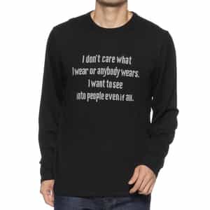 メッセージロゴ入りニットプルオーバー