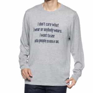 メッセージロゴ入りニットプルオーバー