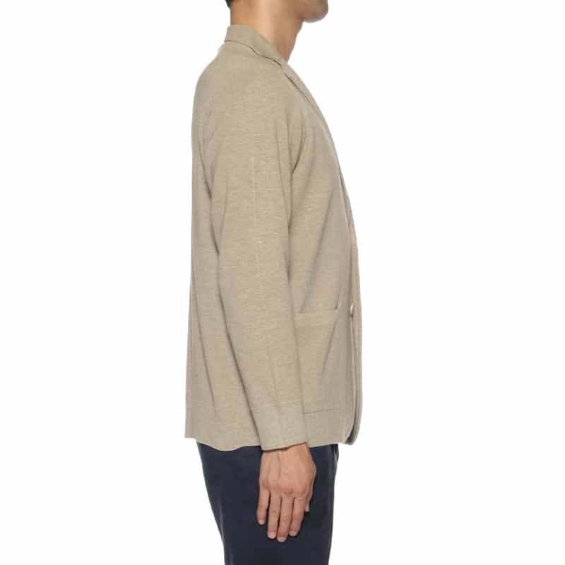BARNEYS NEW YORK ミラノリブニットジャケット BEIGE