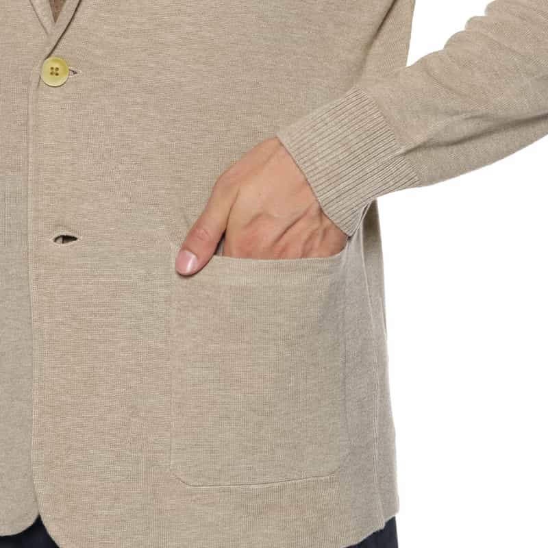 BARNEYS NEW YORK ミラノリブニットジャケット BEIGE