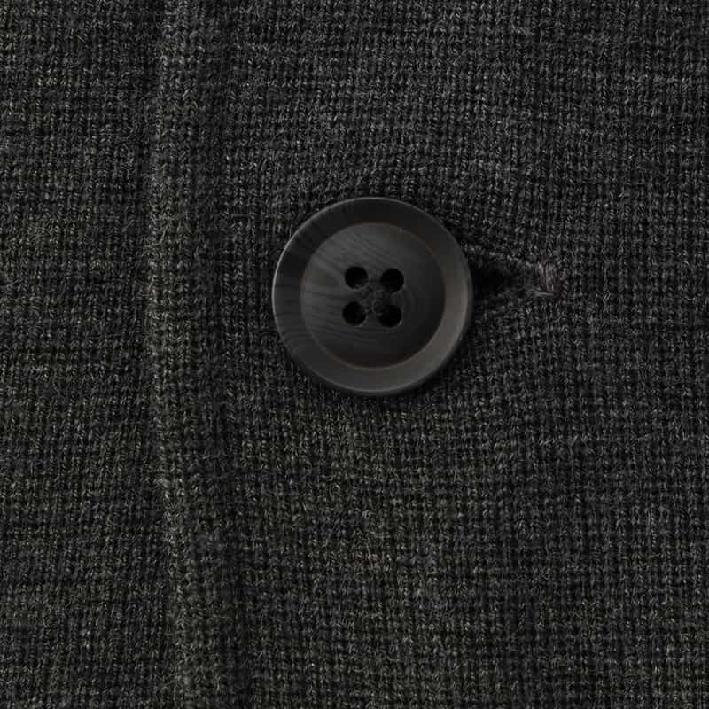 BARNEYS NEW YORK ミラノリブニットジャケット DARK GRAY