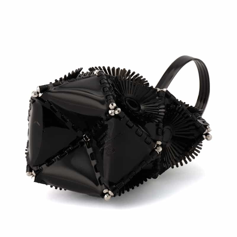 52 BY HIKARUMATSUMURA 52 BY HIKARUMATSUMURA＜ゴジュウニ バイ ヒカルマツムラ＞ バケットバッグ"SABOTEN" BLACK