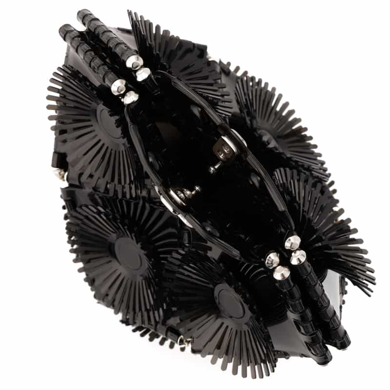 52 BY HIKARUMATSUMURA 52 BY HIKARUMATSUMURA＜ゴジュウニ バイ ヒカルマツムラ＞ バケットバッグ"SABOTEN" BLACK