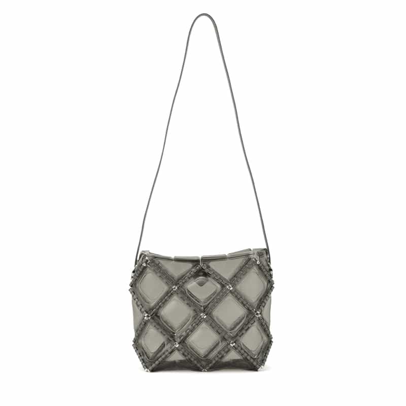 52 BY HIKARUMATSUMURA 52 BY HIKARUMATSUMURA＜ゴジュウニ バイ ヒカルマツムラ＞ ハンドバッグ"BOAT" GRAY