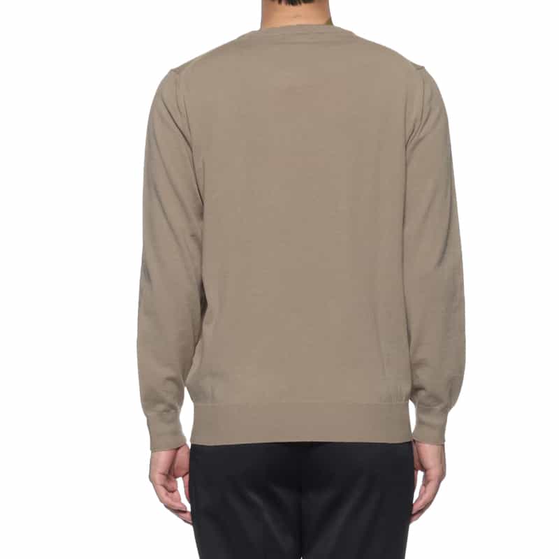 BARNEYS NEW YORK クルーネックニットプルオーバー BEIGE