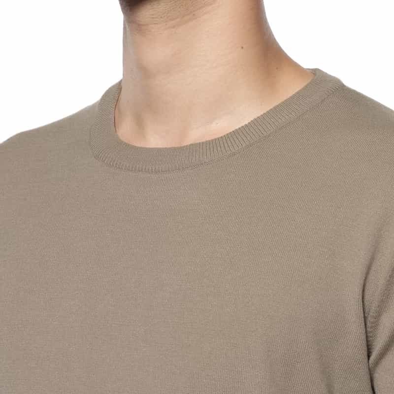 BARNEYS NEW YORK クルーネックニットプルオーバー BEIGE