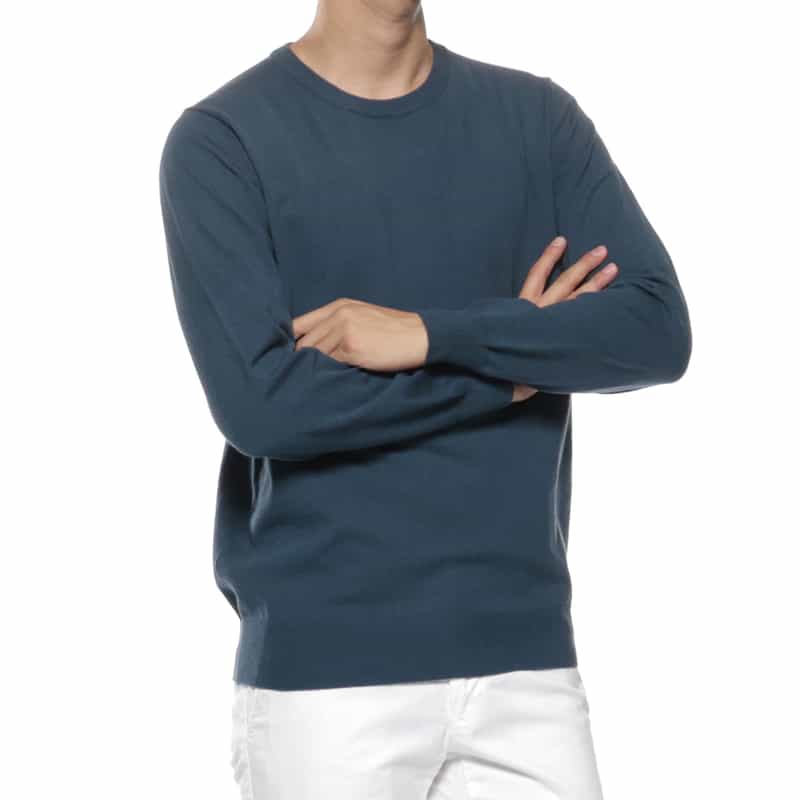 クルーネックニットプルオーバー