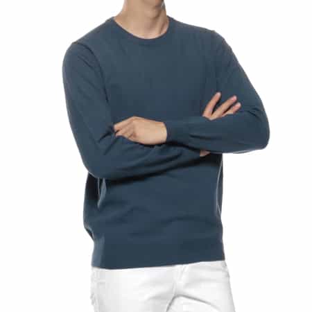 クルーネックニットプルオーバー