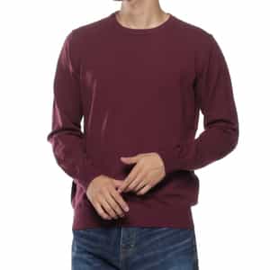 クルーネックニットプルオーバー