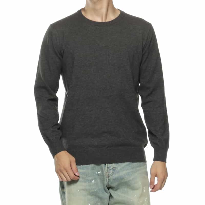 BARNEYS NEW YORK クルーネックニットプルオーバー GRAY