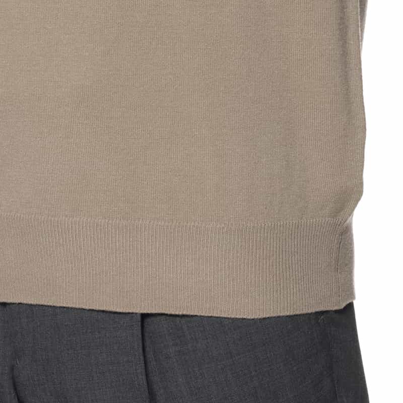 BARNEYS NEW YORK モックネックニットプルオーバー BEIGE