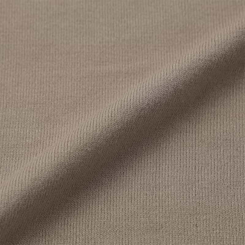 BARNEYS NEW YORK モックネックニットプルオーバー BEIGE