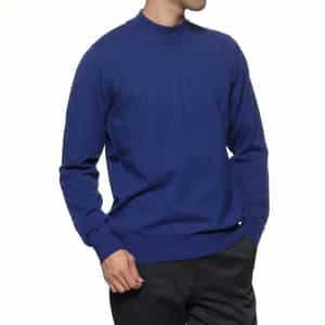 モックネックニットプルオーバー