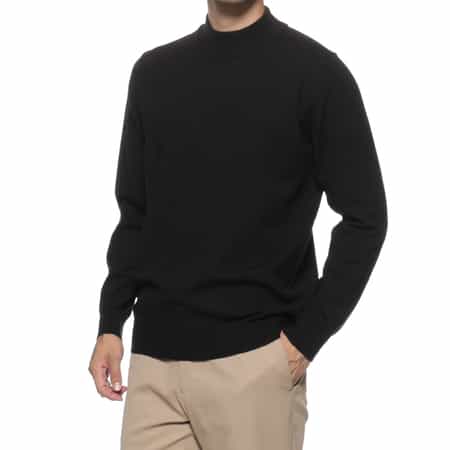 モックネックニットプルオーバー