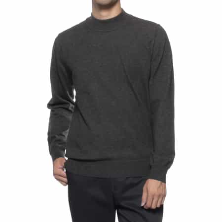 モックネックニットプルオーバー