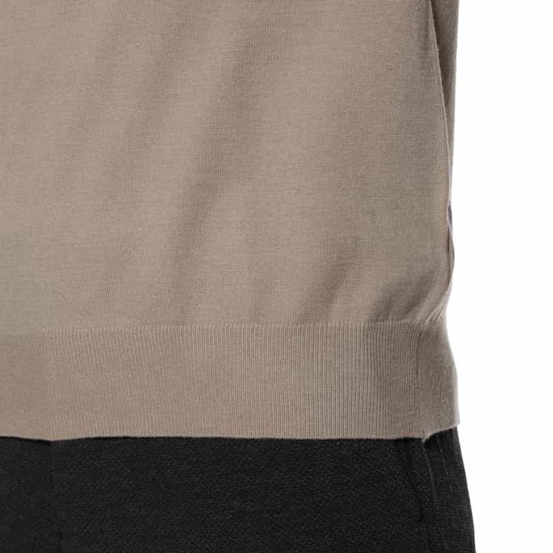 BARNEYS NEW YORK ウォッシャブル タートルネックニットプルオーバー BEIGE