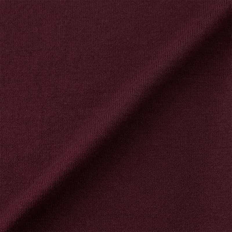 BARNEYS NEW YORK ウォッシャブル タートルネックニットプルオーバー WINE