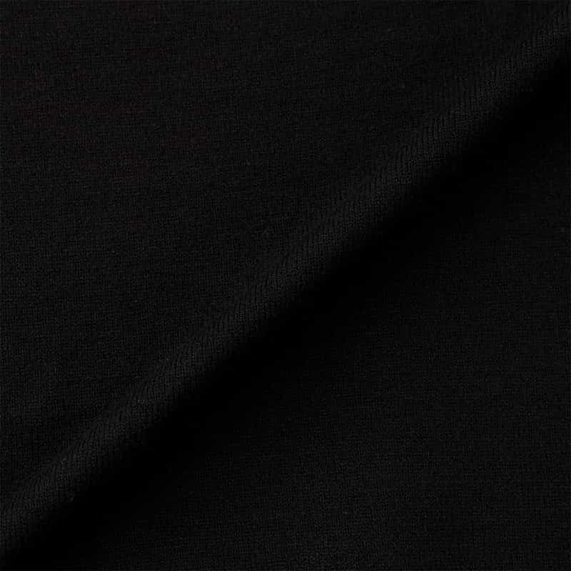 BARNEYS NEW YORK ウォッシャブル タートルネックニットプルオーバー BLACK