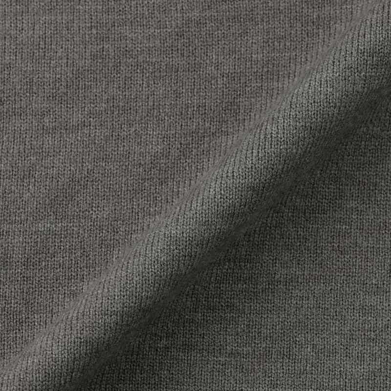 BARNEYS NEW YORK ウォッシャブル タートルネックニットプルオーバー GRAY