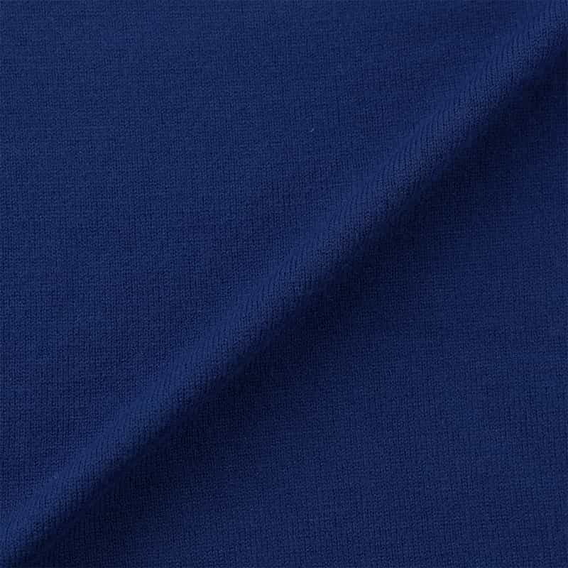 BARNEYS NEW YORK ウォッシャブル ハーフジップニットプルオーバー BLUE