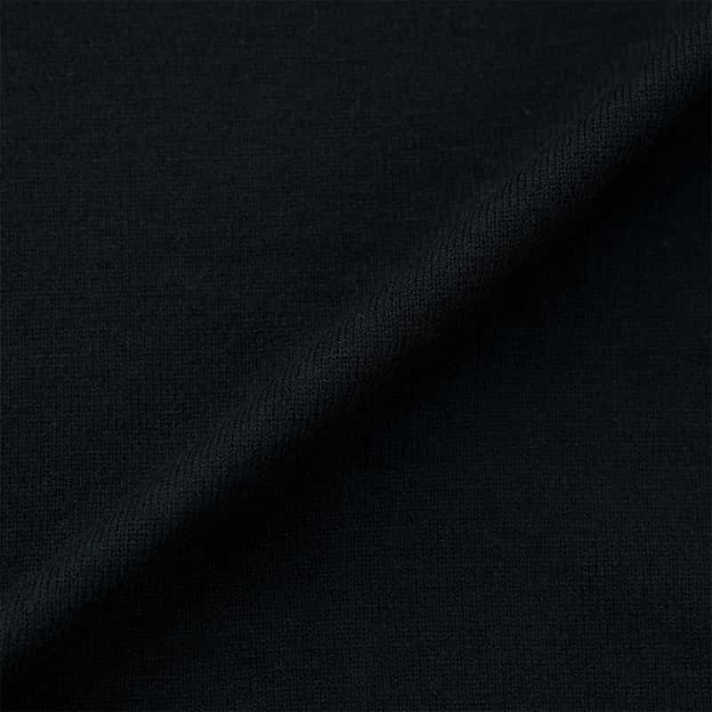 BARNEYS NEW YORK ウォッシャブル ハーフジップニットプルオーバー NAVY