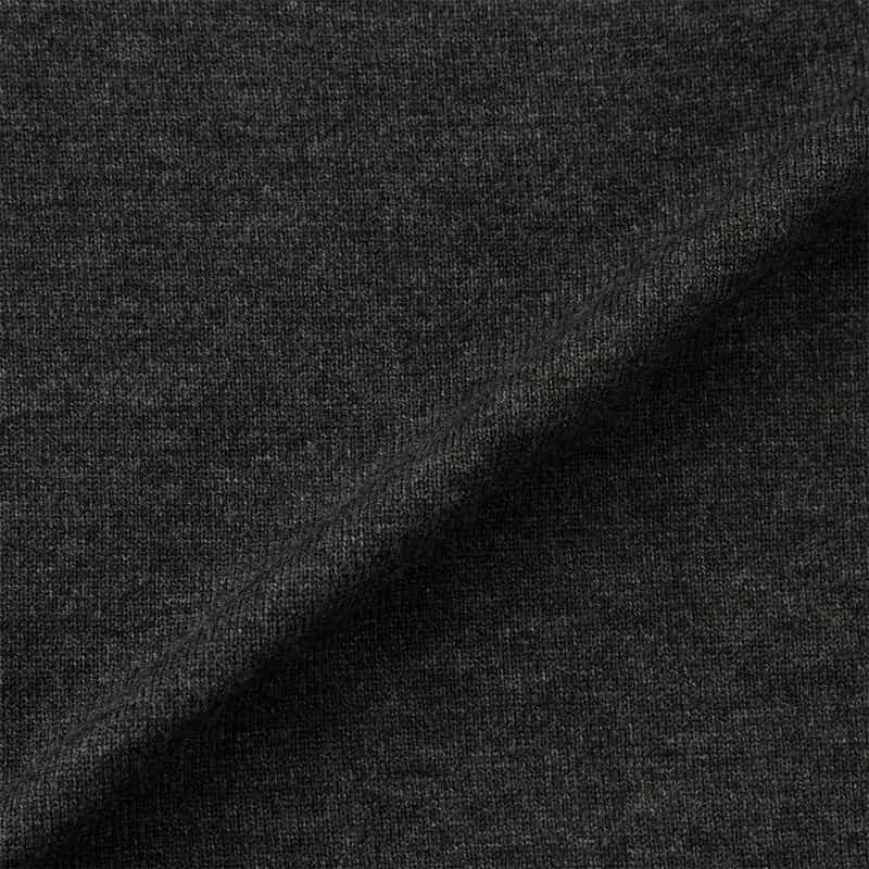 BARNEYS NEW YORK ウォッシャブル ハーフジップニットプルオーバー GRAY