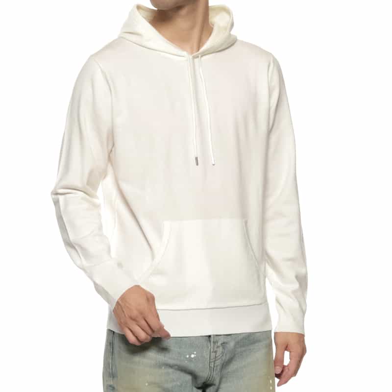 フード付ニットプルオーバー