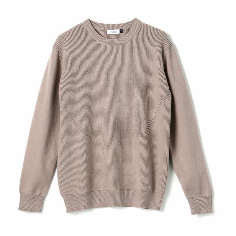ウォッシャブル クルーネックニットプルオーバー
