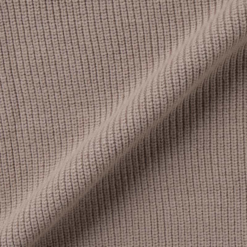 BARNEYS NEW YORK ウォッシャブル クルーネックニットプルオーバー BEIGE