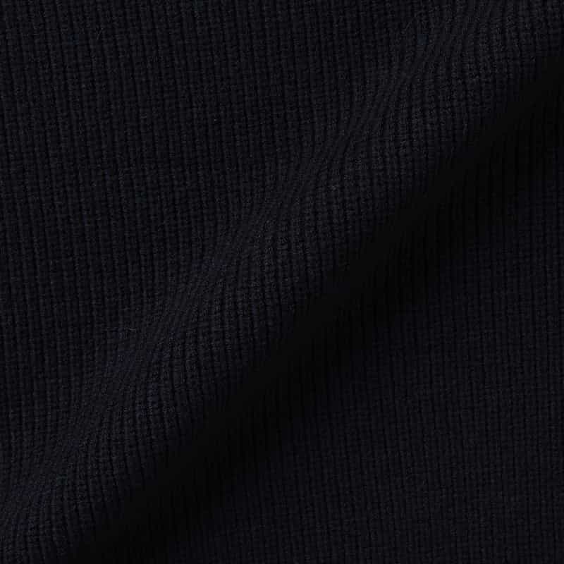 BARNEYS NEW YORK ウォッシャブル クルーネックニットプルオーバー NAVY