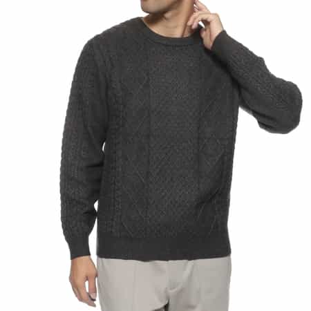 ウォッシャブル ケーブル編みニットプルオーバー