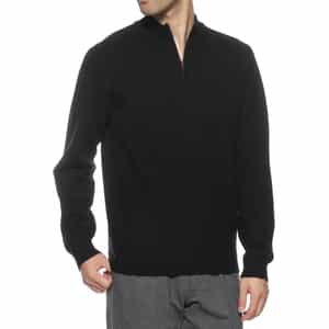 ウォッシャブル ハーフジップニットプルオーバー