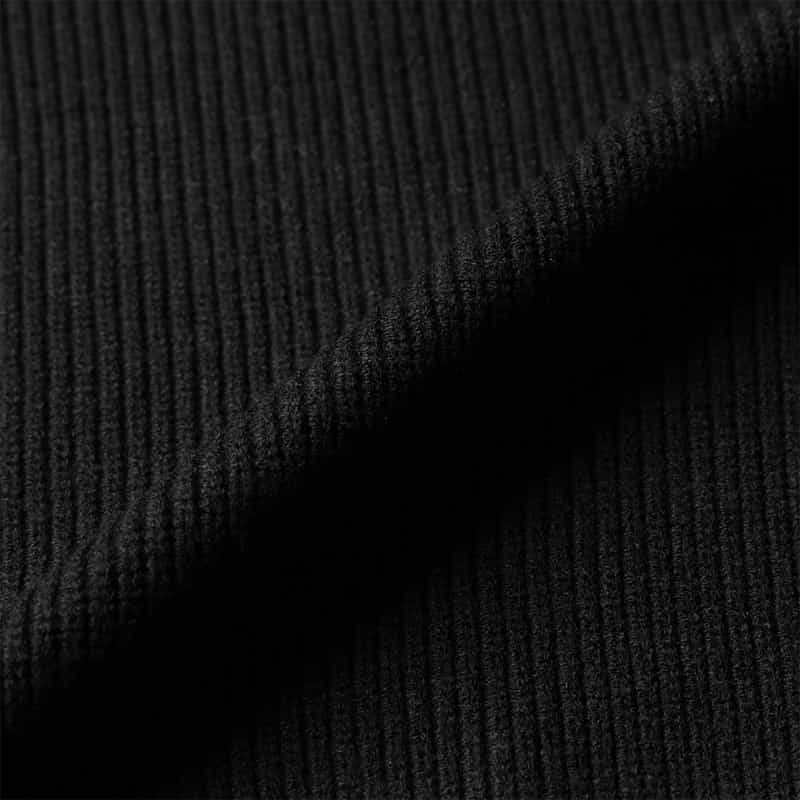 BARNEYS NEW YORK ウォッシャブル ハーフジップニットプルオーバー BLACK