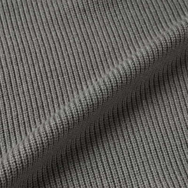 BARNEYS NEW YORK ウォッシャブル ハーフジップニットプルオーバー GRAY