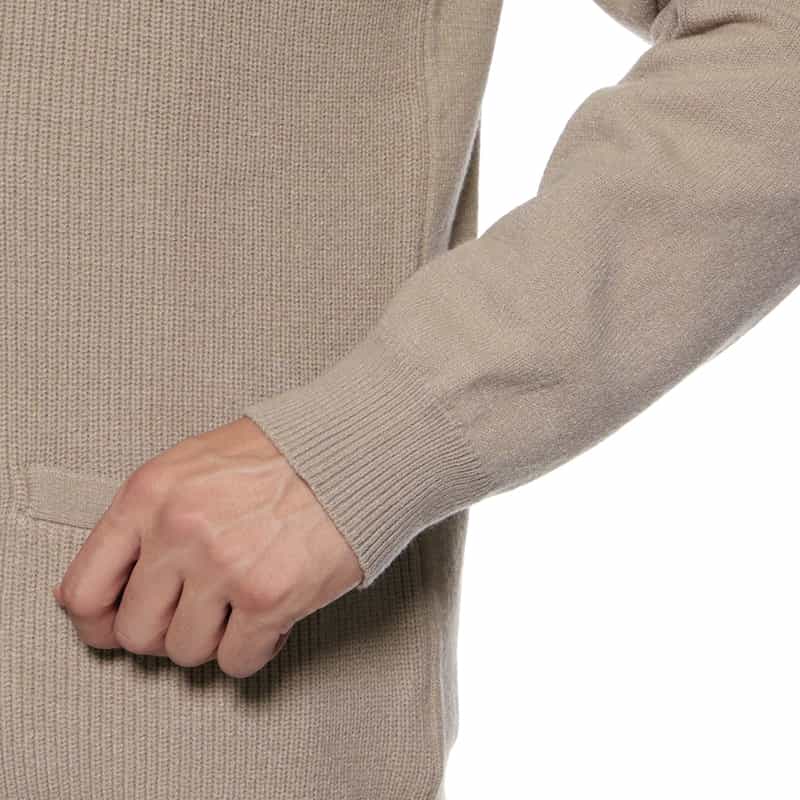 BARNEYS NEW YORK ウォッシャブル Vネックニットカーディガン BEIGE