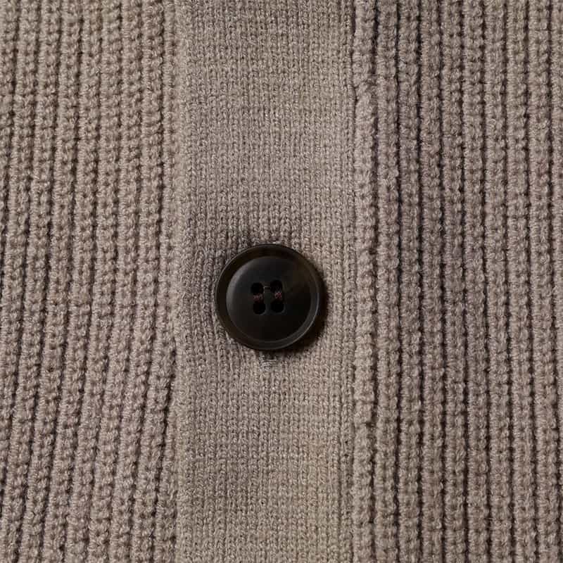 BARNEYS NEW YORK ウォッシャブル Vネックニットカーディガン BEIGE