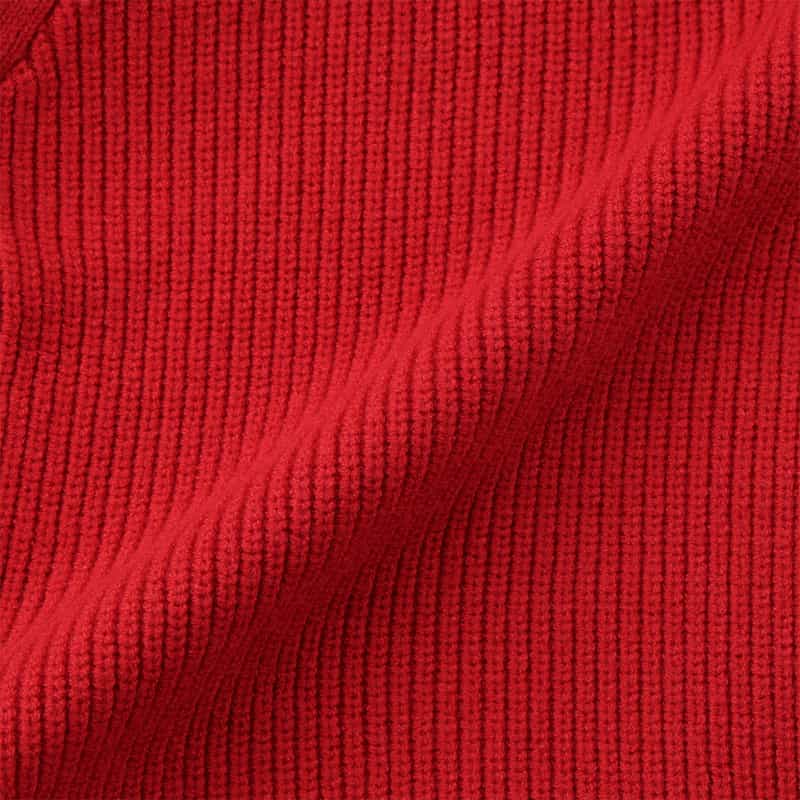 BARNEYS NEW YORK ウォッシャブル Vネックニットカーディガン RED