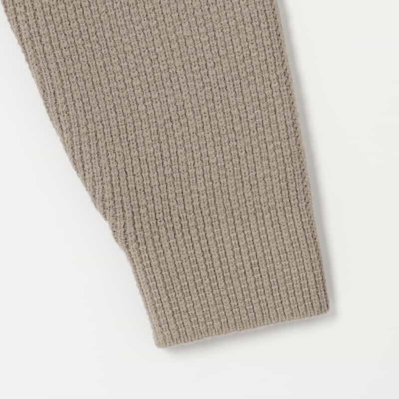 BARNEYS NEW YORK ウォッシャブル ショールカラーニットジャケット BEIGE