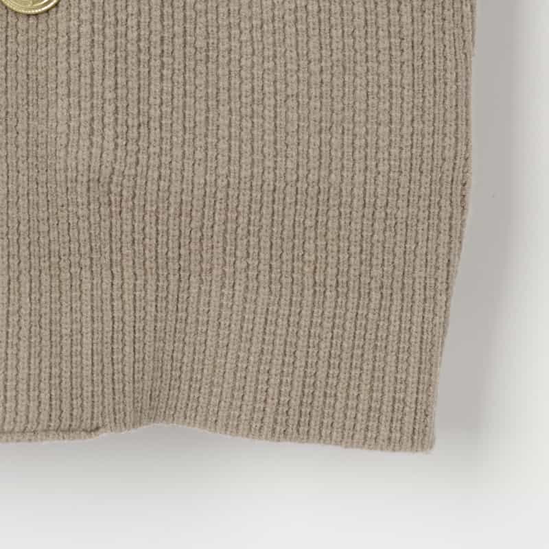 BARNEYS NEW YORK ウォッシャブル ショールカラーニットジャケット BEIGE