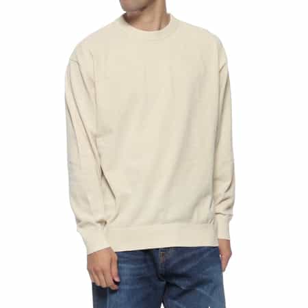 クルーネックニットプルオーバー