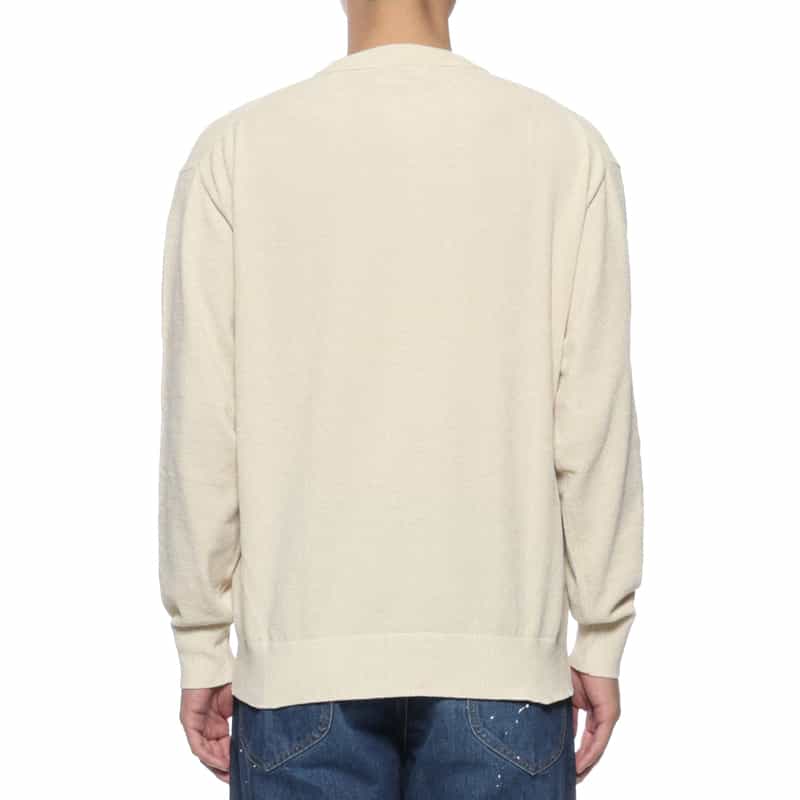 BARNEYS NEW YORK クルーネックニットプルオーバー WHITE