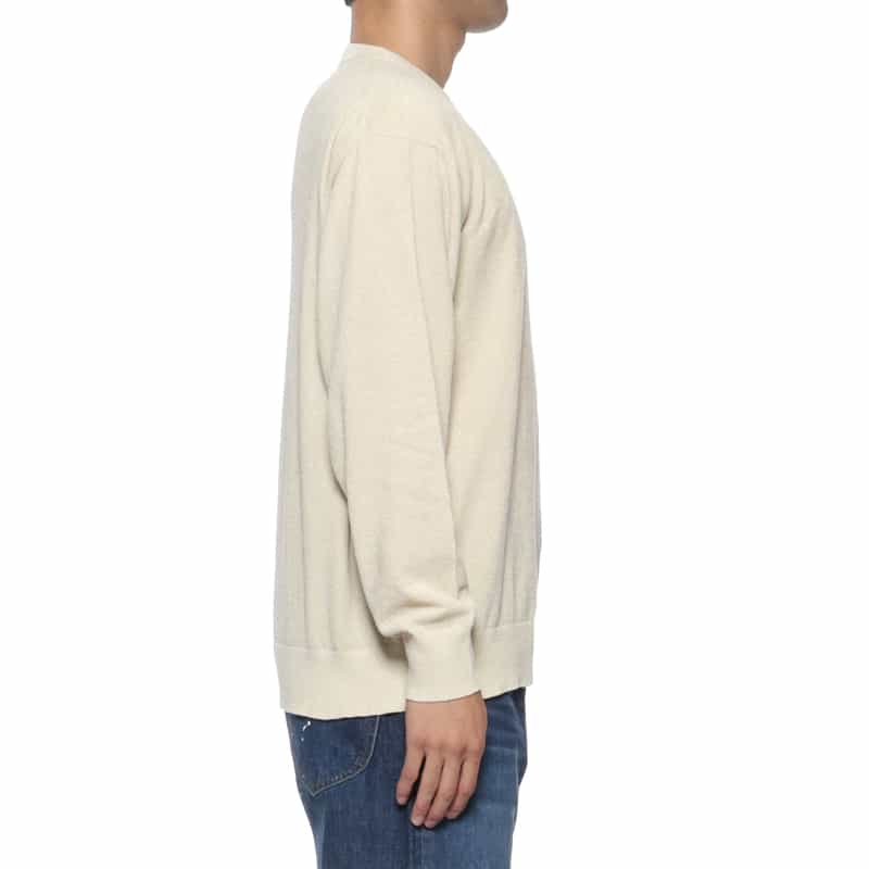 BARNEYS NEW YORK クルーネックニットプルオーバー WHITE