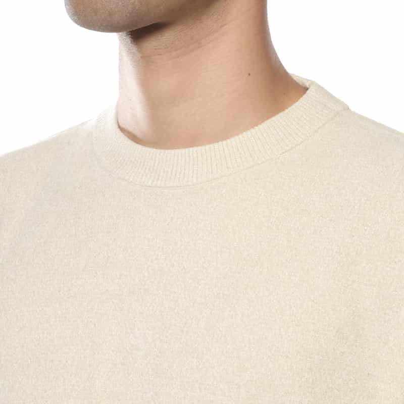 BARNEYS NEW YORK クルーネックニットプルオーバー WHITE