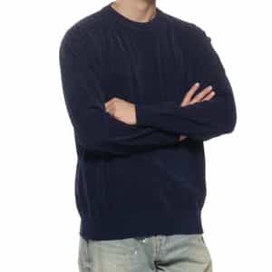 クルーネックニットプルオーバー