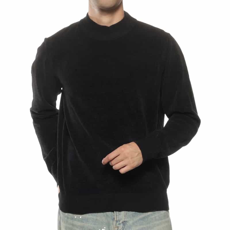 モックネックニットプルオーバー