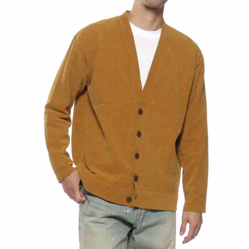 BARNEYS NEW YORK ニットカーディガン YELLOW