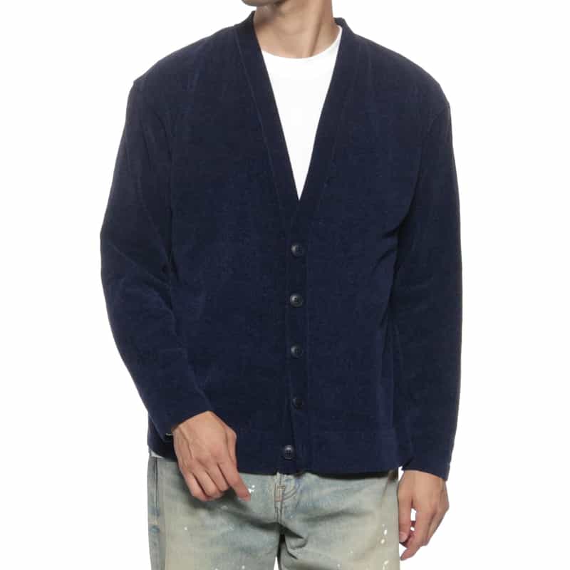 BARNEYS NEW YORK ニットカーディガン NAVY