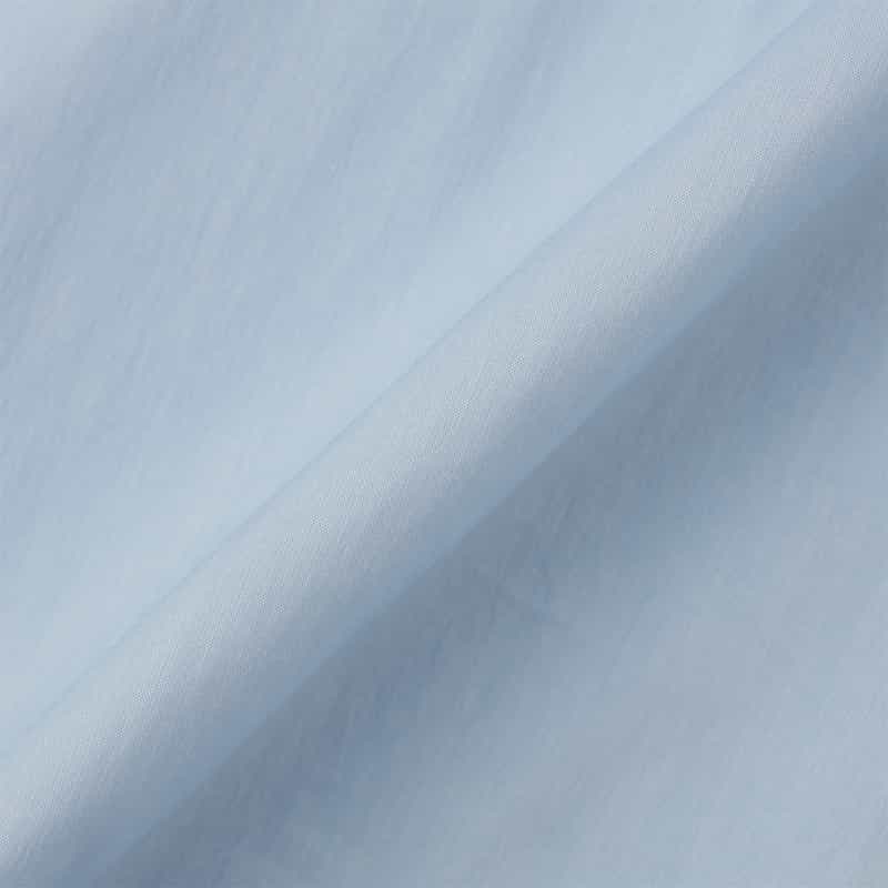 BARNEYS NEW YORK ウォッシャブル リボンカフススリーブブラウス LT BLUE