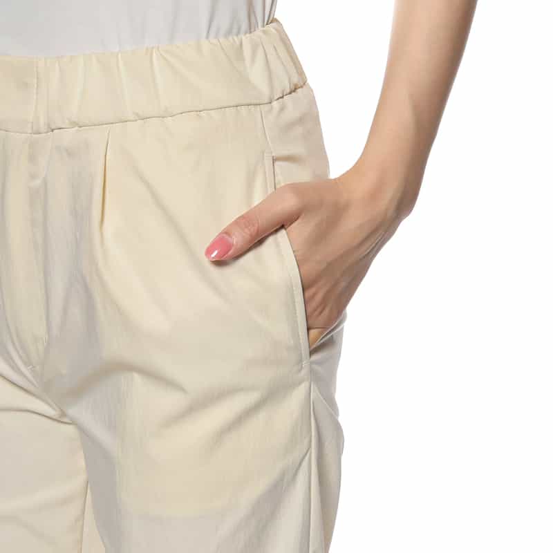 BARNEYS NEW YORK ウォッシャブル ストレートパンツ BEIGE