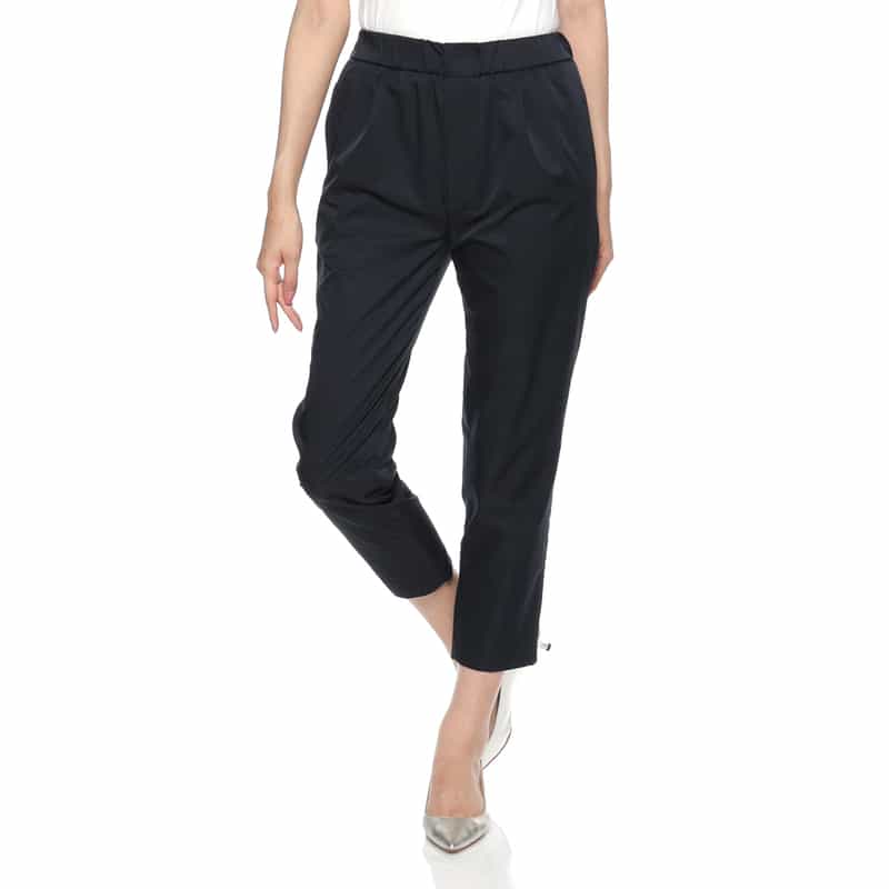 BARNEYS NEW YORK ウォッシャブル ストレートパンツ NAVY